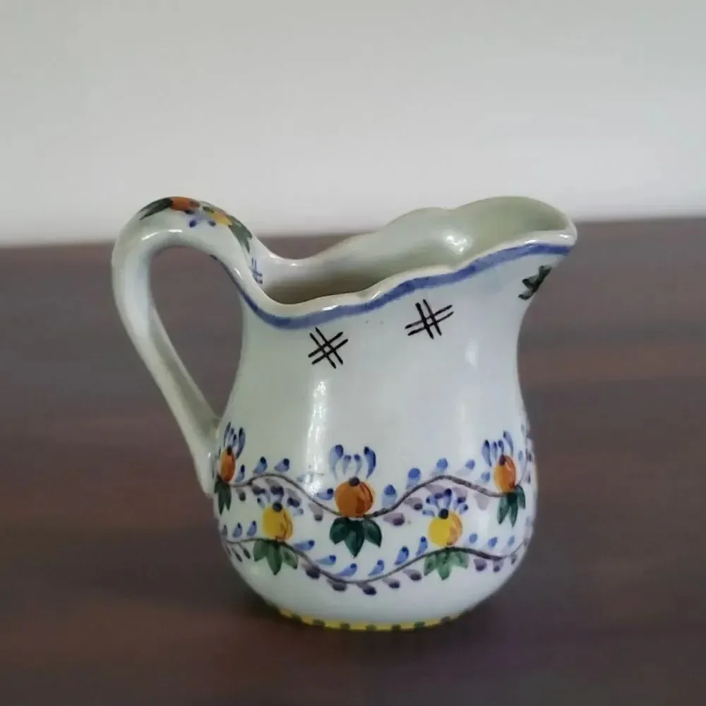 Small Vintage Decorative Porcelain Pitcher